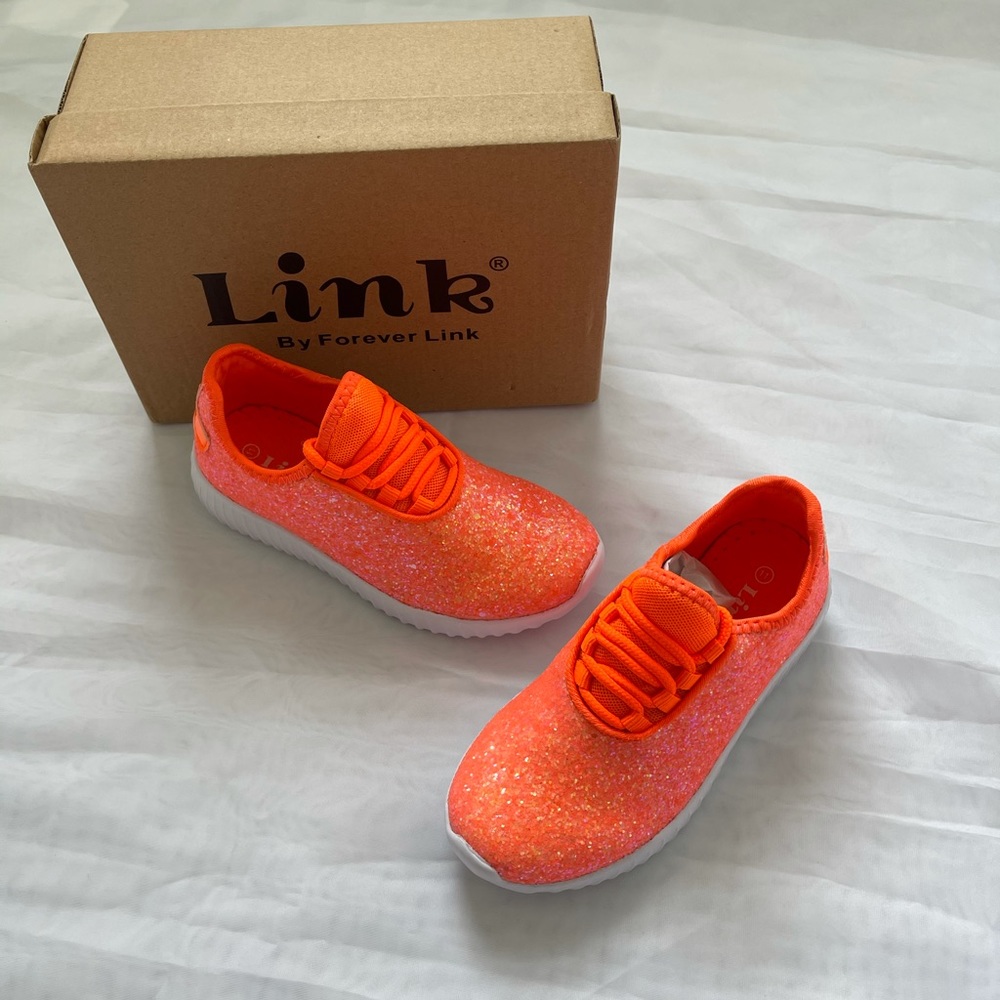 Forever Link Orange Glitter Sneakers